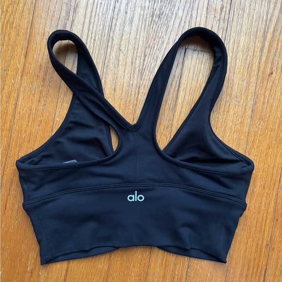 ALO Yoga Wild Thing Black Bra XS - Picture 5 of 6